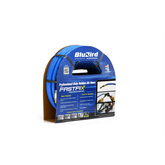 BluBird BluBird Rubber Air Hose Fastfix Edition 3/8"" x 100'