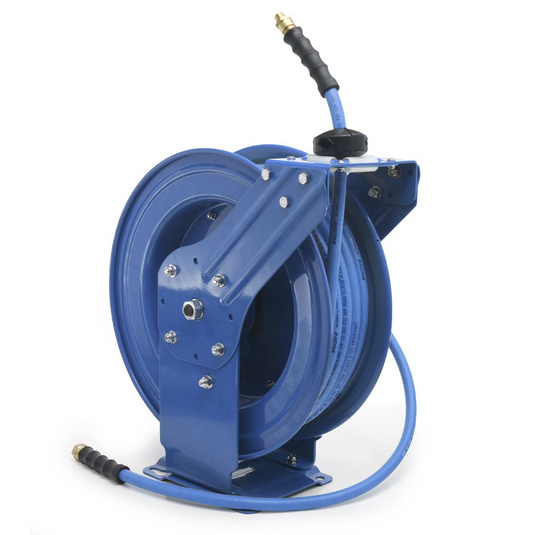 BluBird Air Hose Reel HD Dual-Arm Retractable 3/8"" x 50'