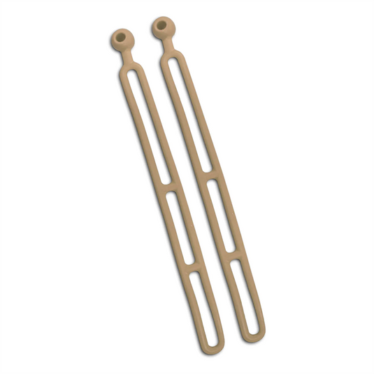 Blubird Rapid Tie 16"" Non Marring Adjustable Extendable Strap; Patented; Made in USA - 2 Pack - Beige