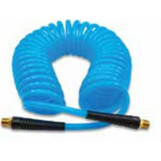 BluBird 1/4"" 25' Braided PU Recoil Air Hose 300 PSI