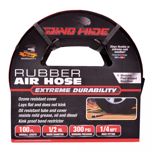 BluBird Dino-Hide Rubber Air Hose Assembly 1/2"" x 100'