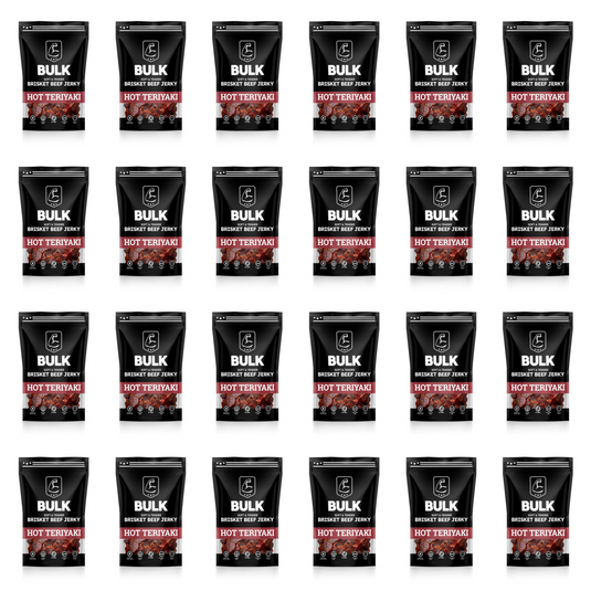 BULK Jerky Hot Teriyaki Brisket Beef Jerky 2.25 oz - 24 pack