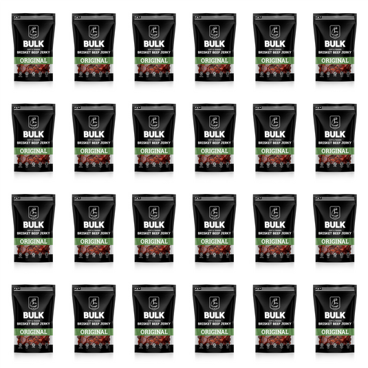 BULK Jerky Original Pepper Brisket Beef Jerky 2.25 oz bag - 24 pack