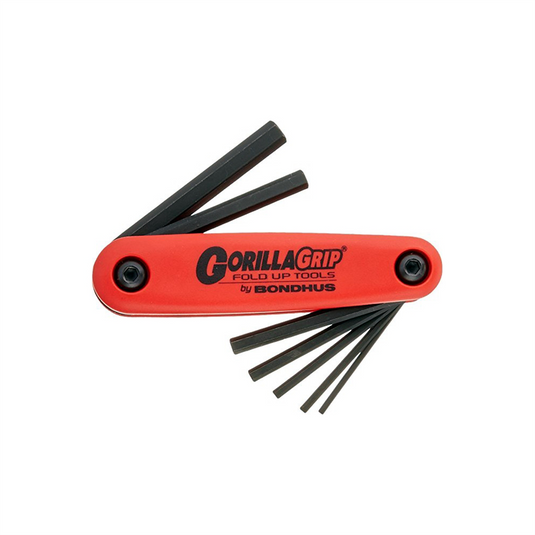 Bondhus Corp. HEX GORILLAGRIP FOLD UP SET-7 SIZES 1.5 THRU 6MM