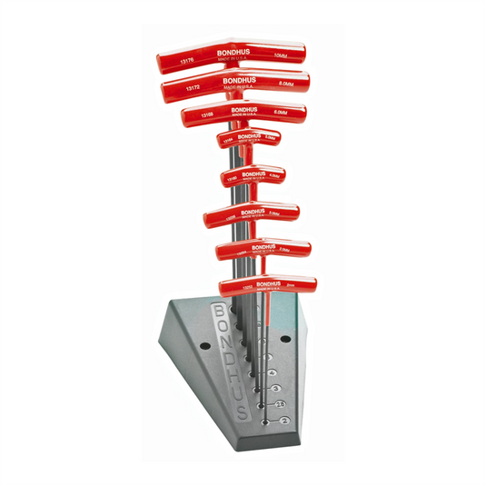 Bondhus Corp. BALLEND T-HANDLE SET W/STAND SIZES 2-10MM