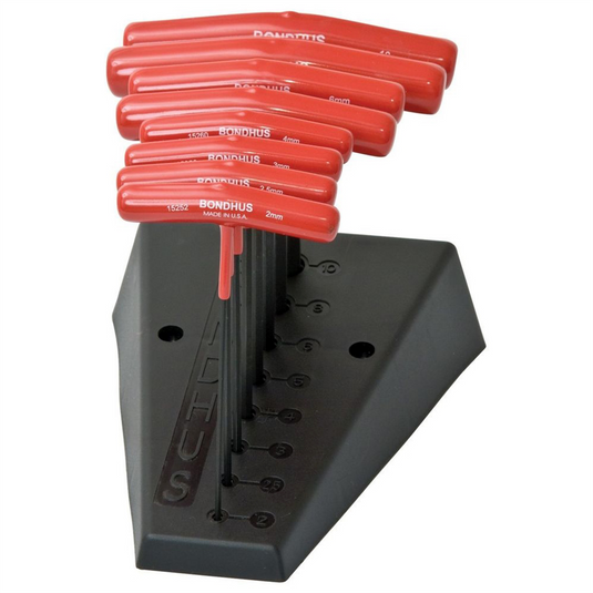 Bondhus Corp. 8pc Set T-Hnds 6"" 2-10M w/Stan