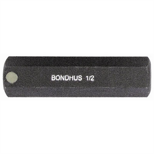 Bondhus Corp. Hex Bit 1/2""; 2"" Length