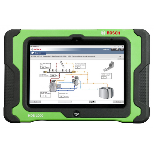 Bosch 3824A ESI[Truck] Professional Heavy Duty and Commercial Vehicle Diagnostic Solution with HDS 1000 Tablet and Wireless VCI