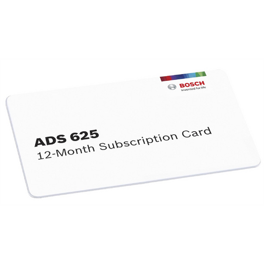 Bosch ADS 625 Diagnostic Scan Tool 12-Month Software Subscription
