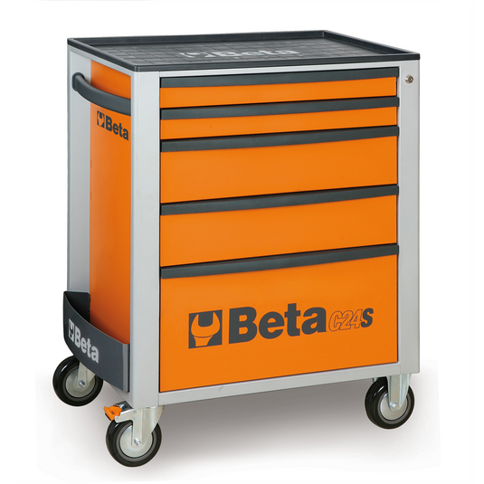 Beta Tools USA Mobile Roller Cab 5 Draw; Orange