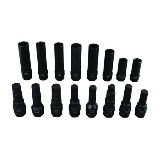 Horizon Tool 16PC Spline LugKey Socket Set
