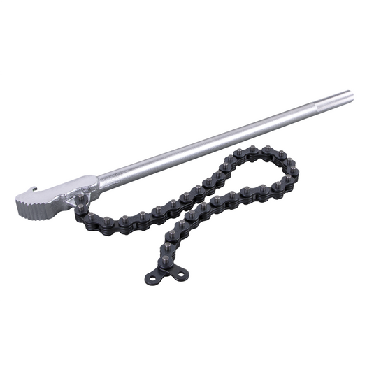 Horizon Tool Use to loosen and or grip an array of round; square; or other multifaceted objects with a 24"" heat-treated chain; 20"" chrome-plated handle for extra leverage; and knurled handle for grip.