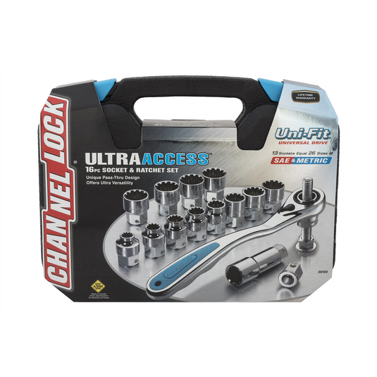 16-PC PASS-THRU SOCKET RATCHET