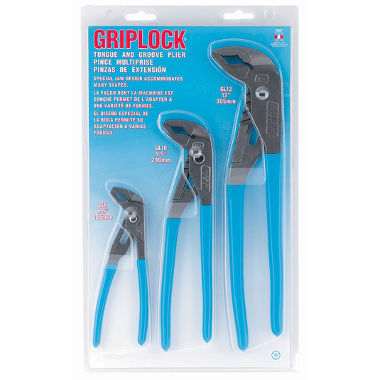 Channellock 3PC Groove Joint Plier Display [GL6;10;12]