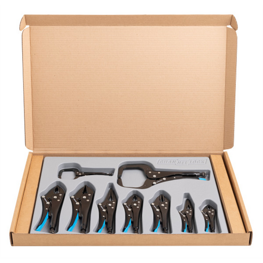 Channellock 9 PC. Locking Pliers Set W/ Tray