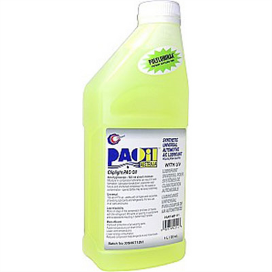 Clip Light Manufacturing UNVERSAL PAO [ROC OIL] COMPRESSOR LUBE W/ UVDYE