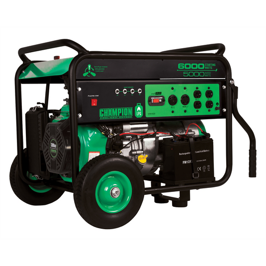 Firman Champion Power Equip. 5000/6000 Watt Portable LPG