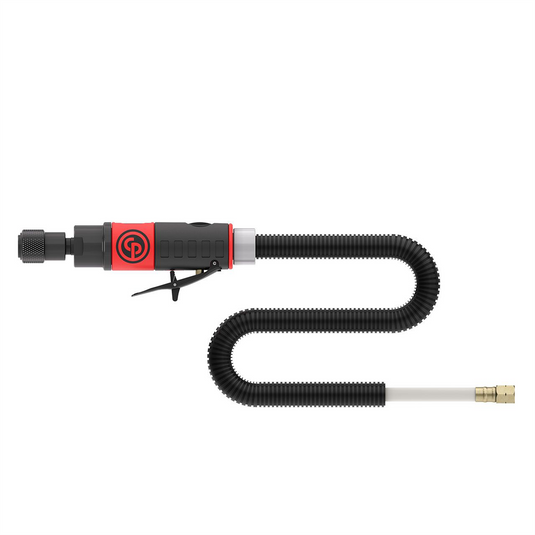 Chicago Pneumatic Chicago Pneumatic CP873CK - Low Speed Composite Air Tire Buffer Kit with Quick Change 7/16"" Hex Shank Chuck; 0.47 HP / 350 W Air Motor - 3;000 RPM and Rear Exhaust Hose with Noise Reducer.