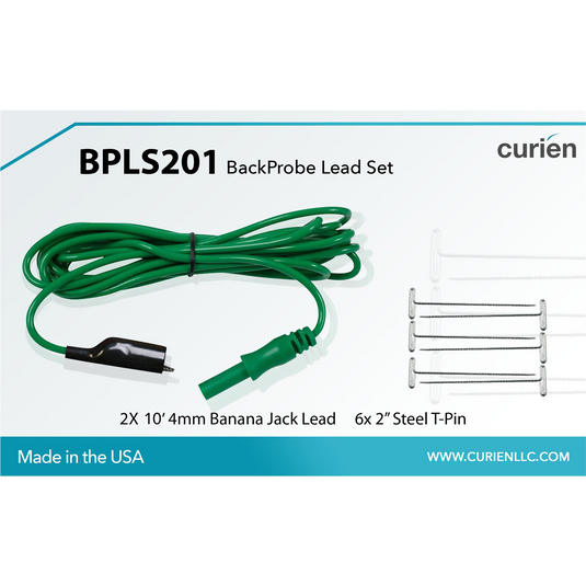 Curien Single 10 Foot Back Probe Lead Set