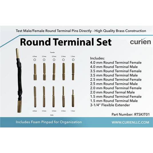 Curien Premium Round Pin Terminal Connector Set