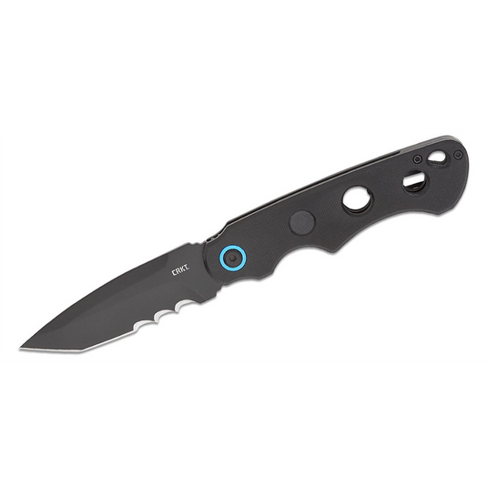 CRKT (Columbia River Knife) A.B.C. (All. Bases. Covered.) 12C27 Oxide Veff Serrationswith  Blade Assisted Folding Knife with Liner Lock G10 Handle - Black