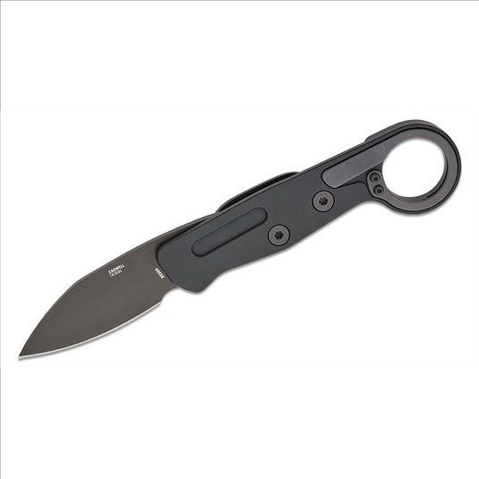 CRKT (Columbia River Knife) Provoke EDC D2 Titanium Nitride Plain Blade Folding Knife with Kinematic Aluminum Handle - Black