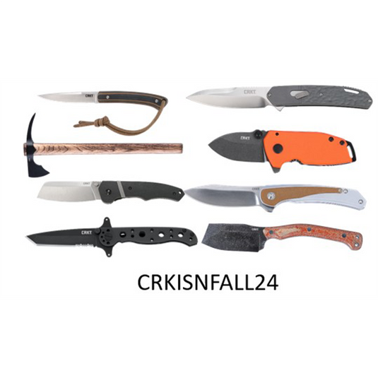 CRKT (Columbia River Knife) Multi-Knife Fixed and Folding Blades Fall Value Pack - 8 Knives