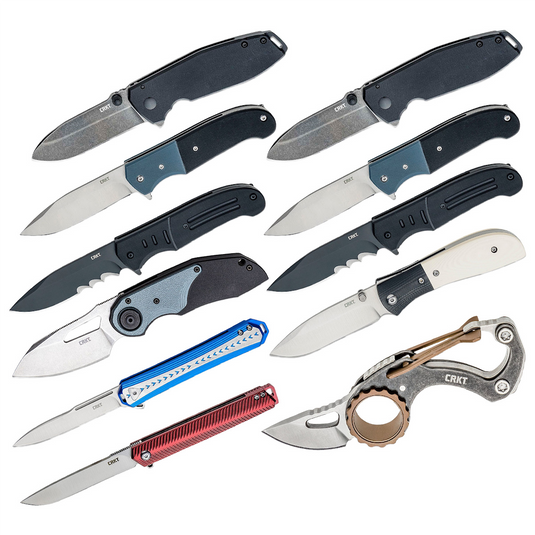 CRKT (Columbia River Knife) Multi-Knife Assisted Open Folding Blades Spring Value Pack - 11 Knives