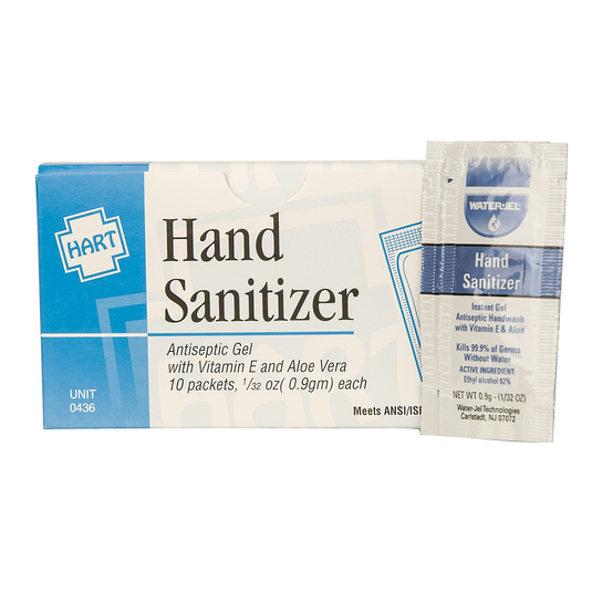 Chaos Safety Supplies HAND SANITIZER;.9GM; 10/UNIT