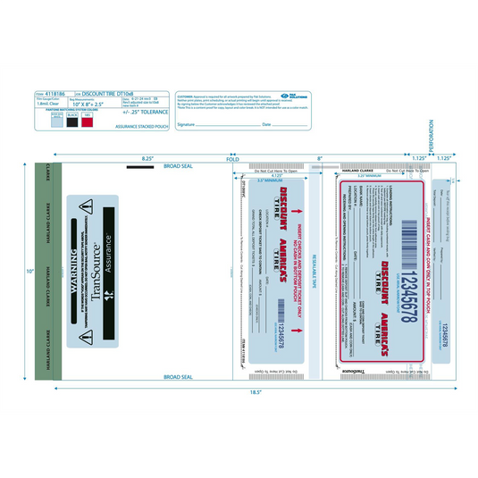 Bimecc USA 10X8 2-pocket Deposit bag (200 Pk.)