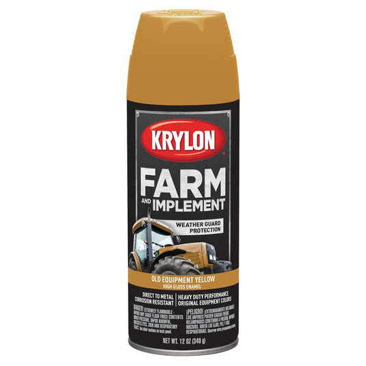 Krylon Krylon Farm/Implement; Old Cat Yellow; 12 oz.