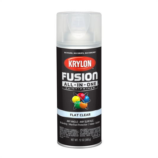 Krylon Fusion PAINT PRIMER Flat Clear 12 oz.