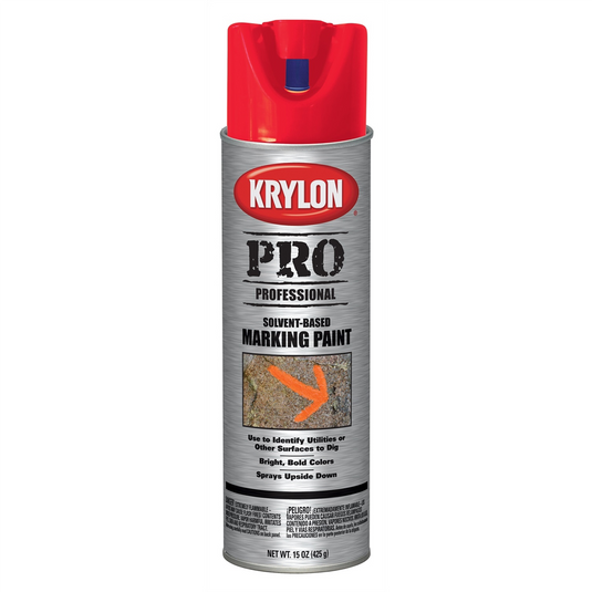 Krylon Mark Paint Fluorescent Safety Red 15 oz.