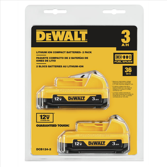 DeWalt 12V LITHUM ION BATTERY 2 PACK