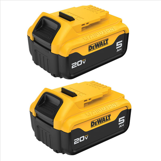 DeWalt 20V Max Premium XR 5.0 Battery - 2 Pack