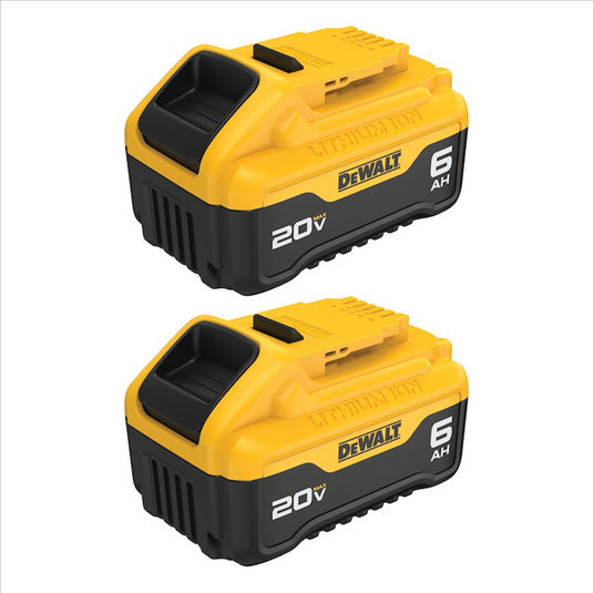 DeWalt 20V MAX 6AH Battery - 2 Pack