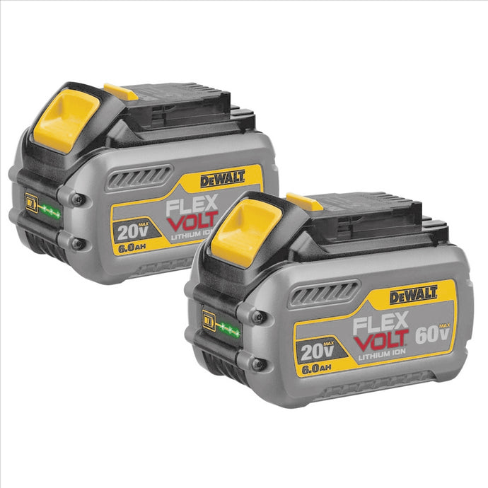 DeWalt FLEXVOLT 20/60V MAX BATTERY 6.0AH 2PK DUEL