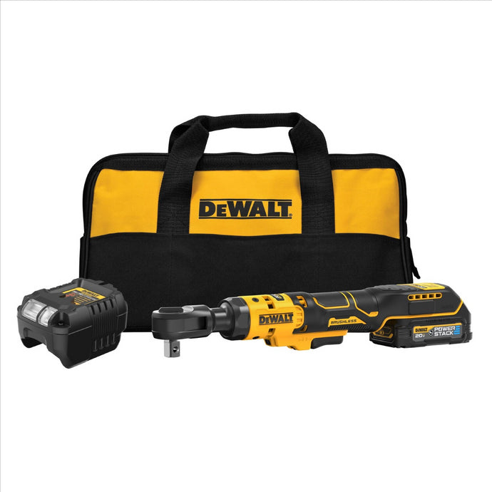 DeWalt ATOMIC 20V MAX Brushless Cordless 1/2 Inch Ratchet With DEWALT POWERSTACK