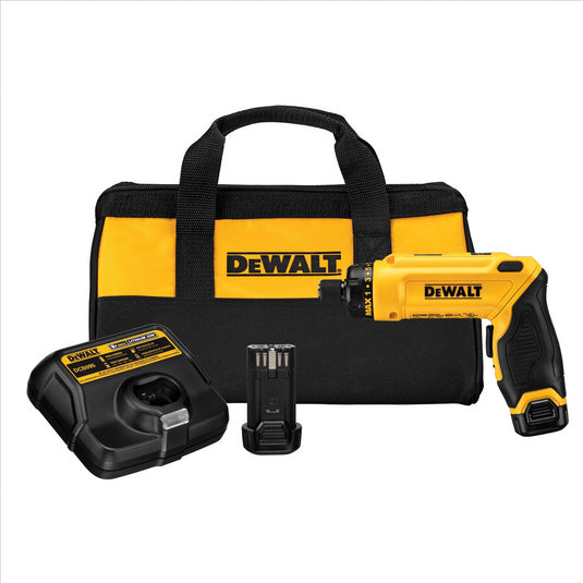 DeWalt 8V Gyroscopic Screwdriver w/ (2) Compa