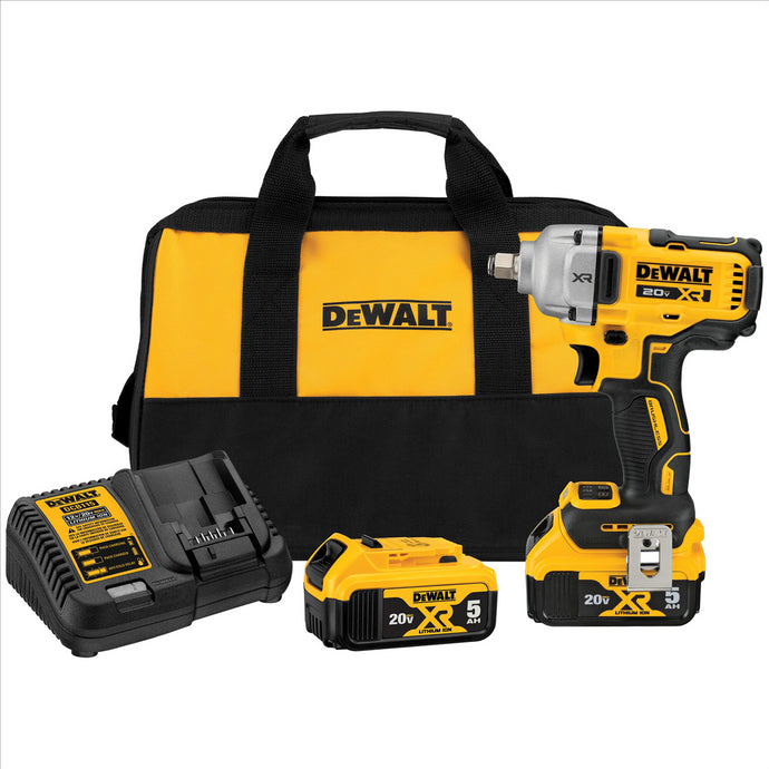 DeWalt 20V Max 1/2 IN Mid-Range Impact Wrench Kit