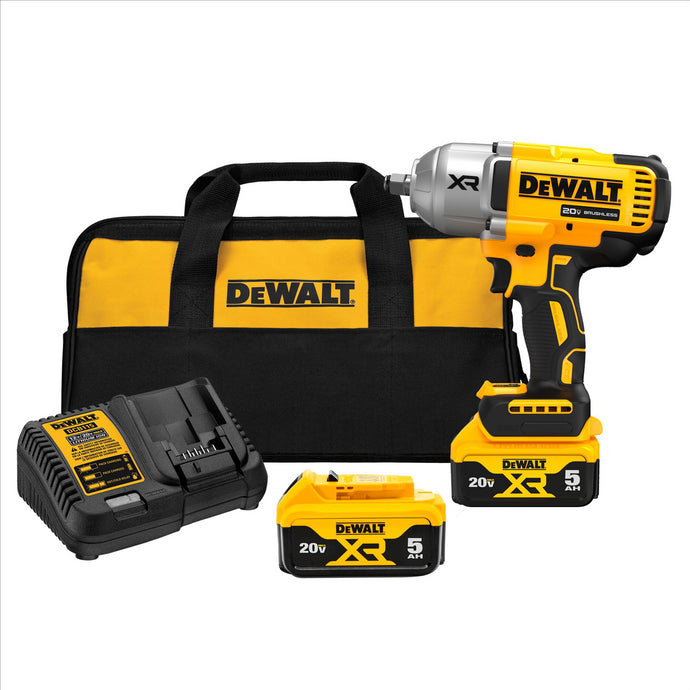 DeWalt 20V MAX XR 1/2 Inch High Torque Impact Wrench with Hog Ring Anvil