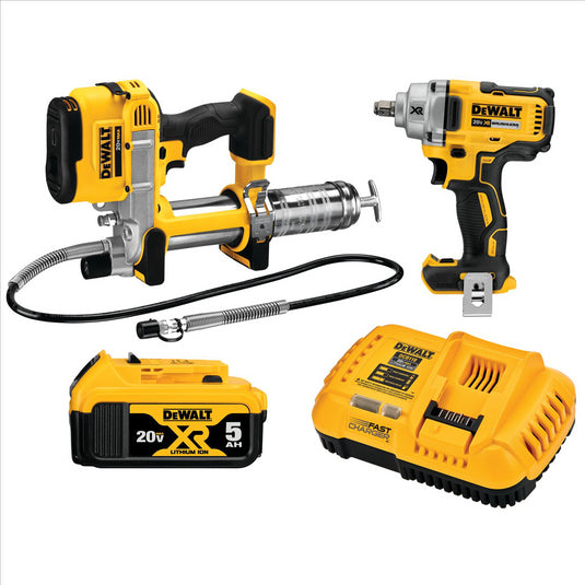 DeWalt 20V MAX 2-KIT (IMPACT WRENCH/GREASE GUN)