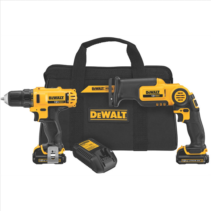 DeWalt 12V MAX Drill/Driver/Recip Saw Combo Kit