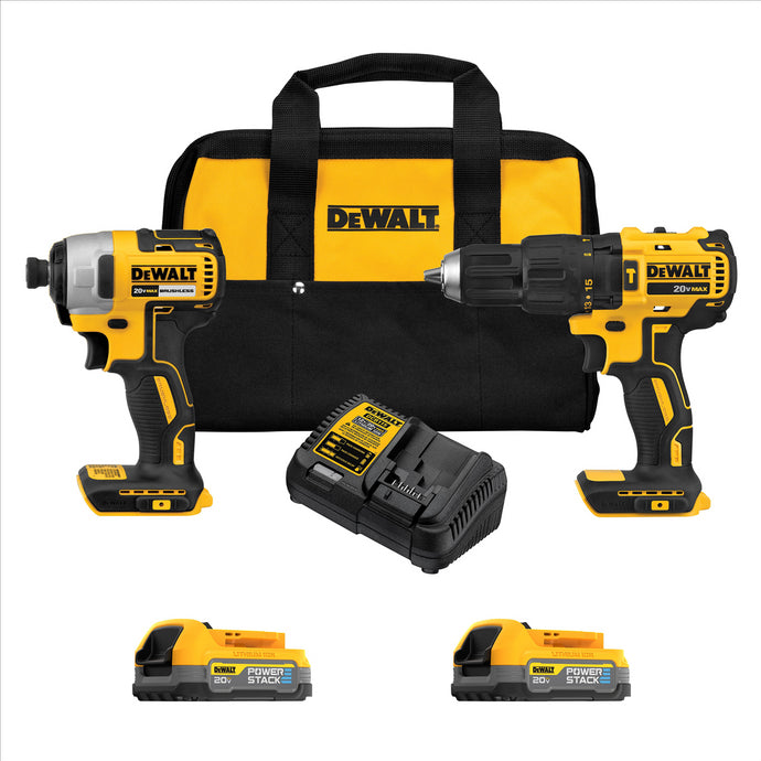 DeWalt DEWALT 20V MAX POWERSTACK 2-Tool Combo Kit