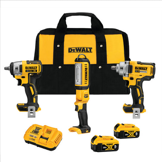 DeWalt DEWALT 20v MAX 3 TOOL IMPACT WRENCH AND LIGHT KIT