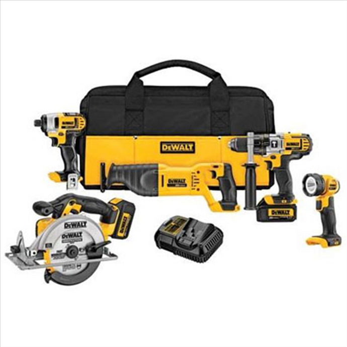 DeWalt 20V MAX Lithium Ion 5-Tool Combo Kit