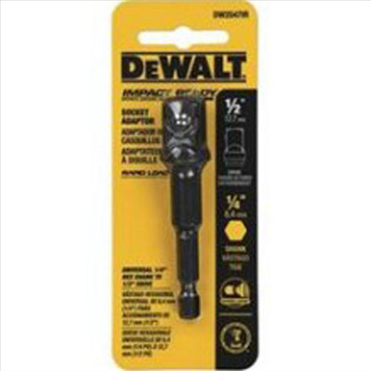 DeWalt 1/4 Hex - 1/2 Square Socket Adapter