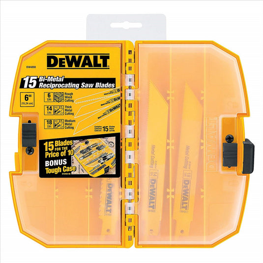 DeWalt 15pc Recip Saw Blades