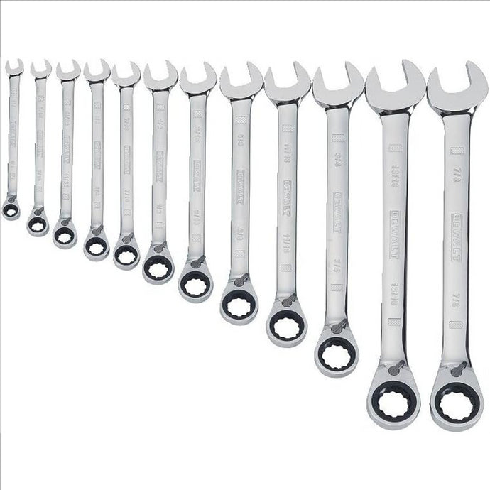 DeWalt  Ratcheting Wrench Set; Mm; 12-Piece