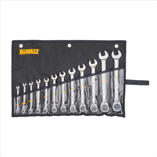 DeWalt  Ratcheting Wrench Set; SAE; 12-Piece